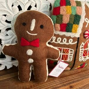 Pottery Barn, Georgie the Gingerbread pillow!